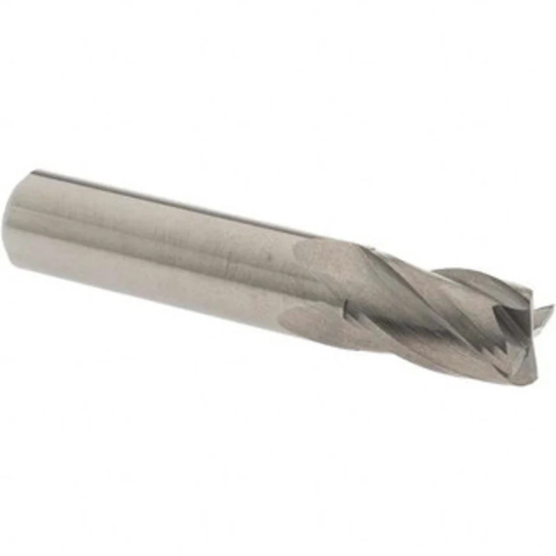 OSG 3/8, 5/8 LOC, 3/8 Shank Diam, 2 OAL, 4 Flute, Solid Carbide Square End Mill Single End, Uncoated, Spiral Flute, 3...
